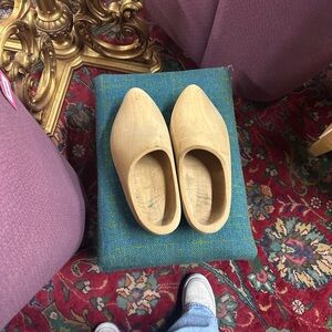 Beige Slip-On Mules with Closed Toe and Minimalist Design